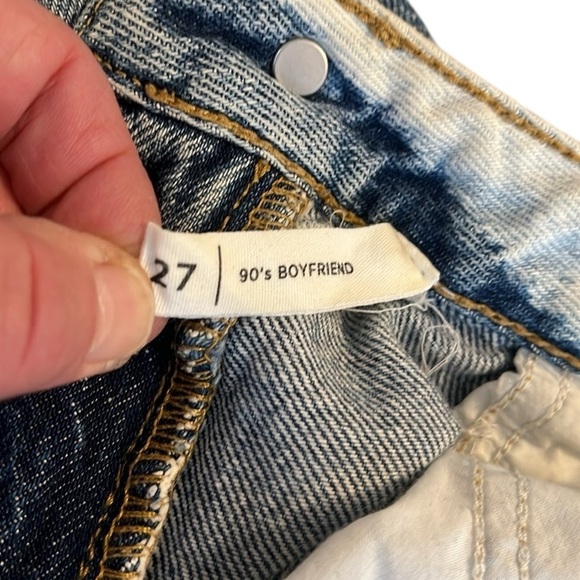 PACSUN 90’s Boyfriend Jeans Woman’s Size 27 High Rise Acid Bleached - Picture 5 of 6